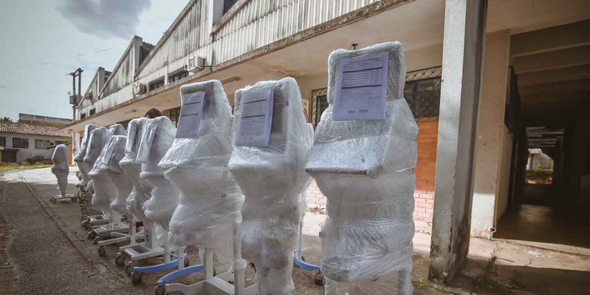 Governo de Goiás recebe 18 ventiladores mecânicos recuperados