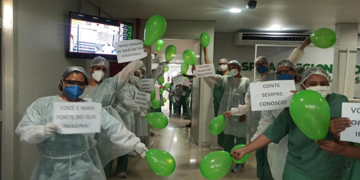 Hospital Regional de Itumbiara dá alta a primeiro paciente curado de Covid 