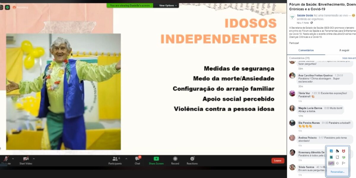 ‘Lives’ divulgam conhecimentos sobre Covid-19 para profissionais e população