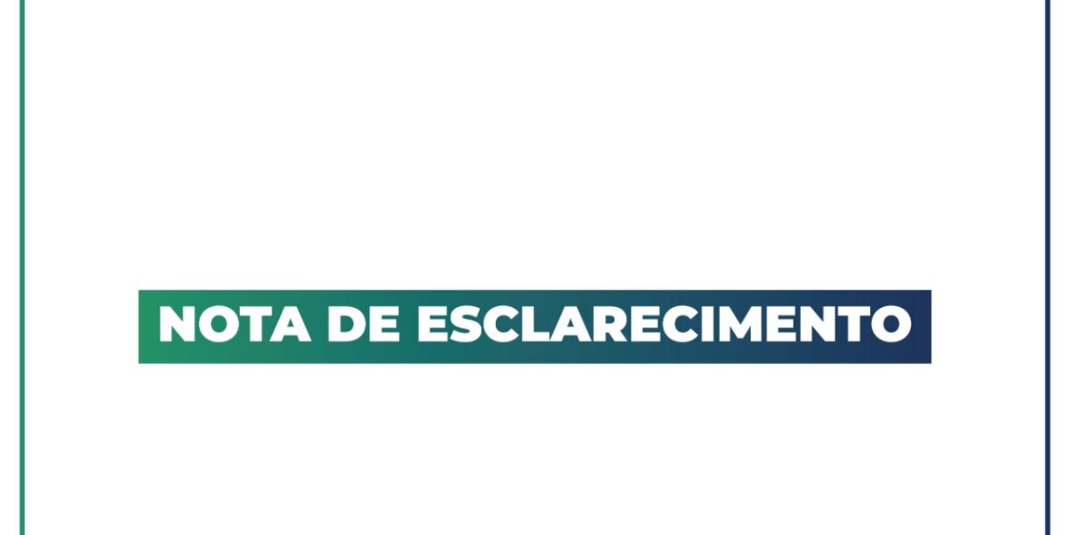 NOTA DE ESCLARECIMENTO – Notificação dos casos de Covid-19