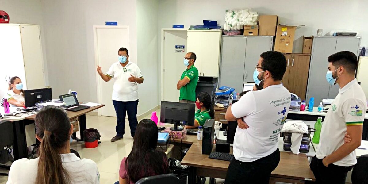 Equipes do Hospital Estadual de Pirenópolis participam de capacitação sobre segurança do trabalho