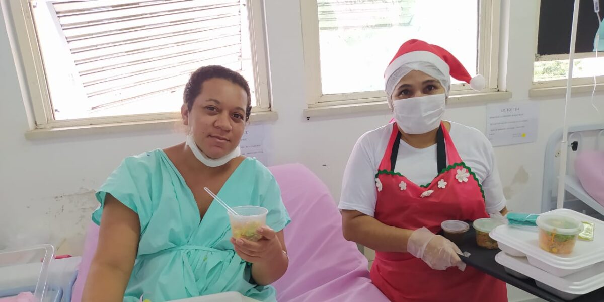 Pacientes do HMI têm cardápio especial de Natal e Ano-Novo