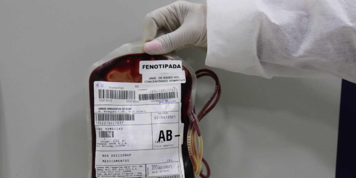 Hemorrede Pública reforça pedido de doação de sangue de fatores negativos