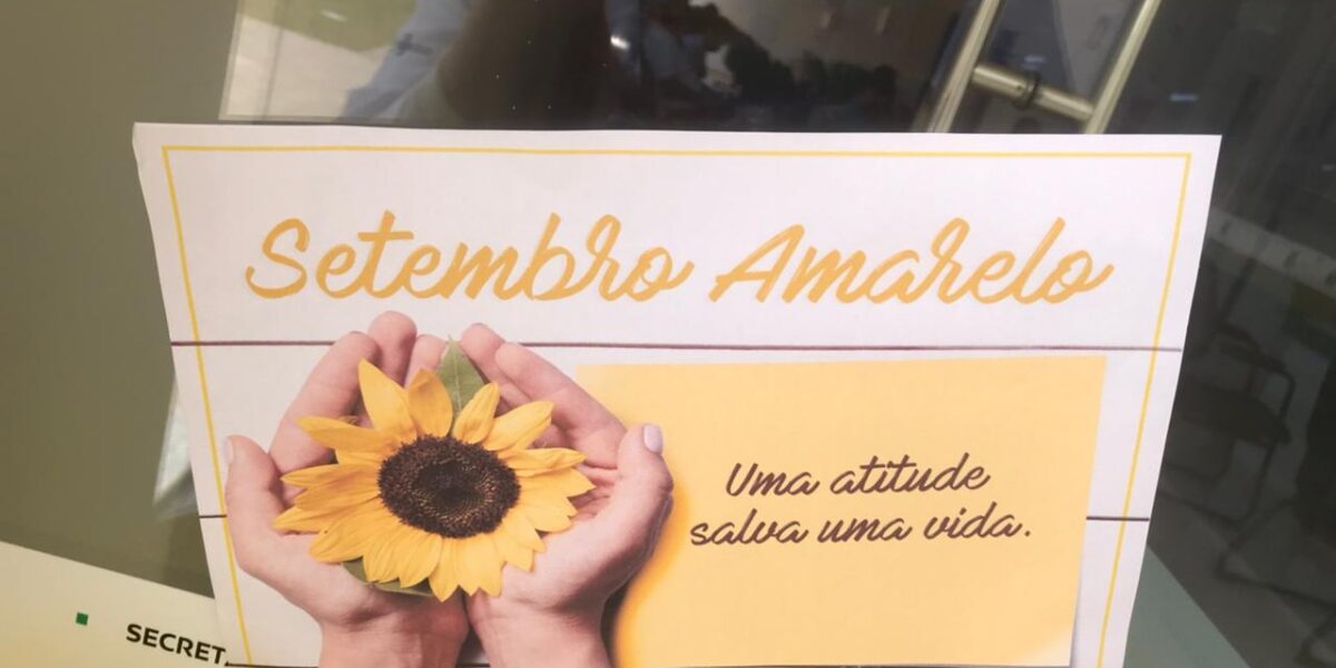 Policlínica Estadual de Posse divulga importância do Setembro Amarelo