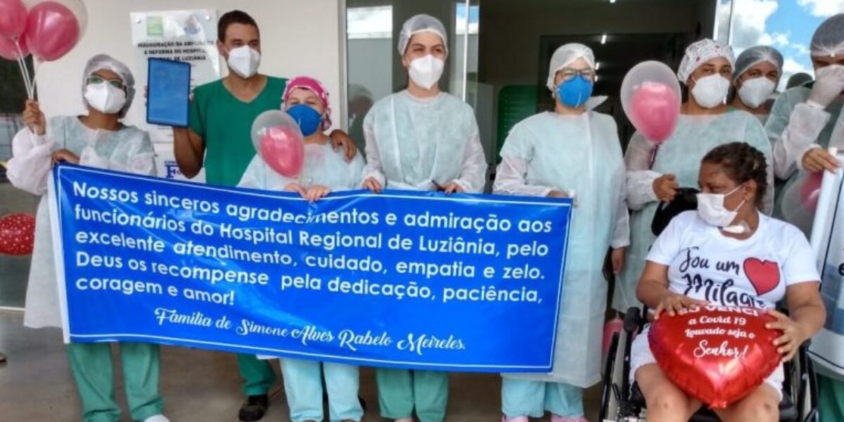 Hospital Estadual de Luziânia ultrapassa 1,8 mil altas de pacientes curados da Covid-19