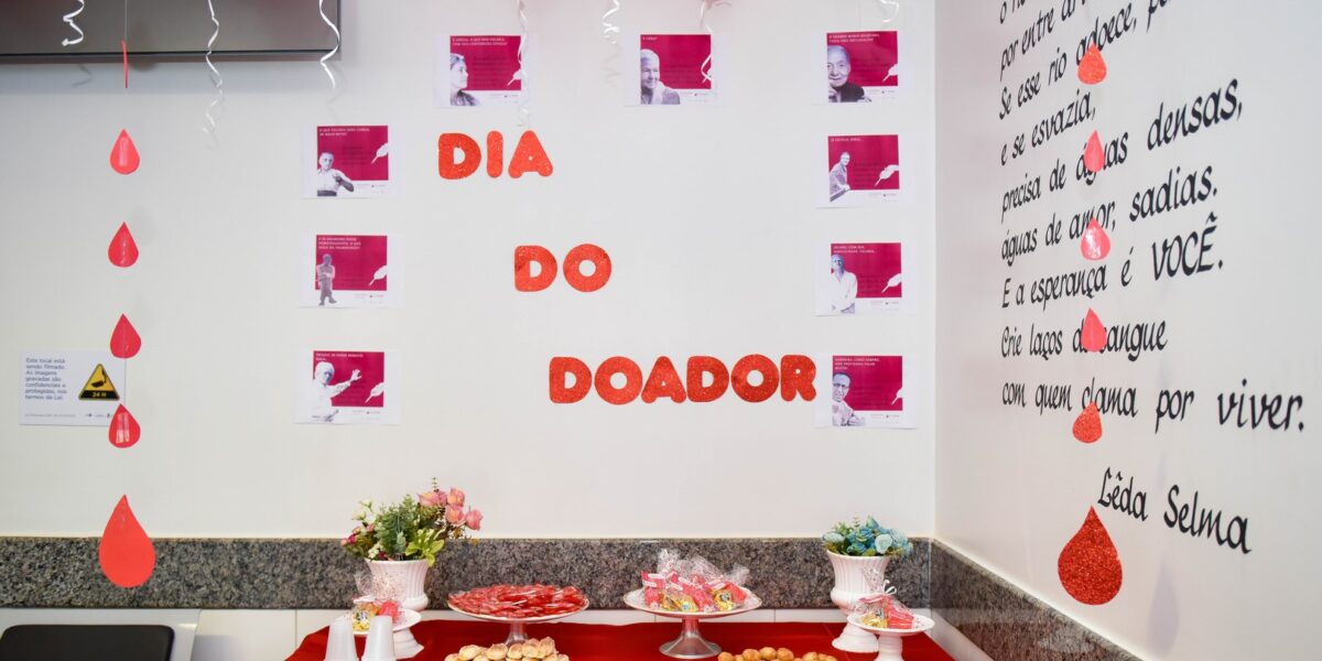 Hugol realiza homenagem no Dia Nacional do Doador de Sangue