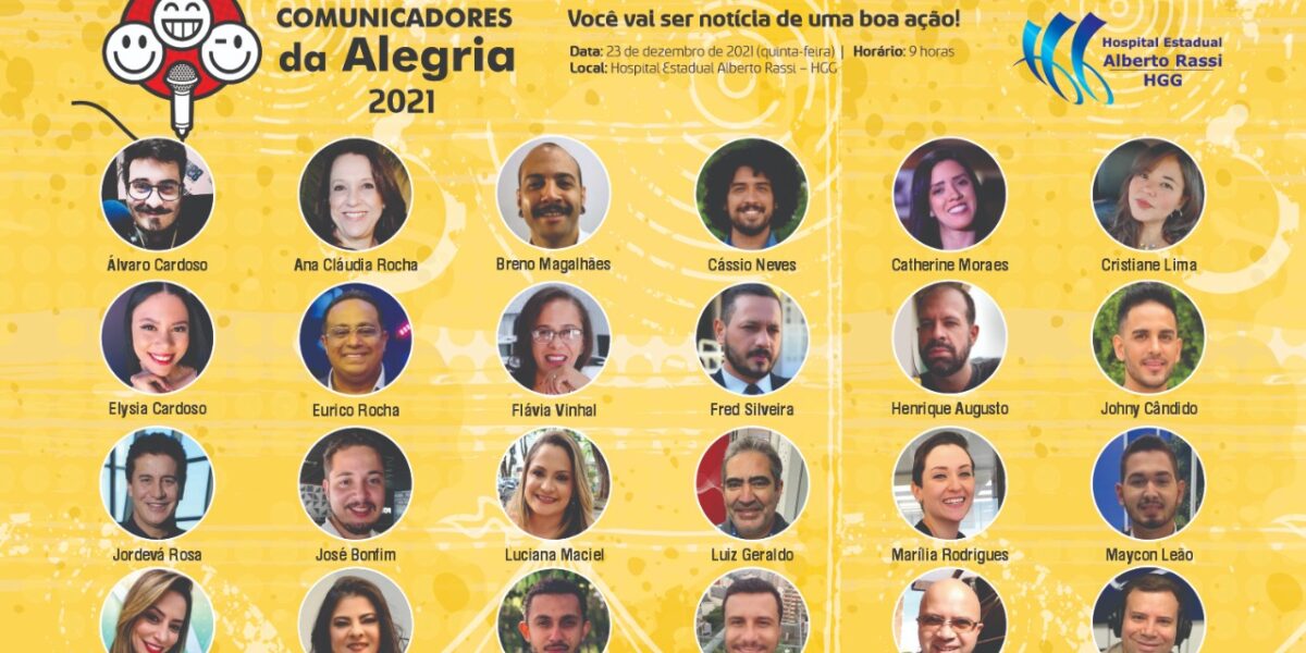 Comunicadores da Alegria do HGG chega à nona edição