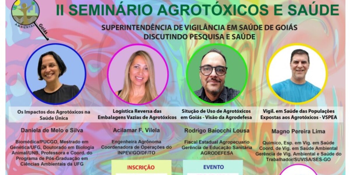 Saúde realiza II Seminário Agrotóxicos e Saúde, nesta quinta-feira (07/12)