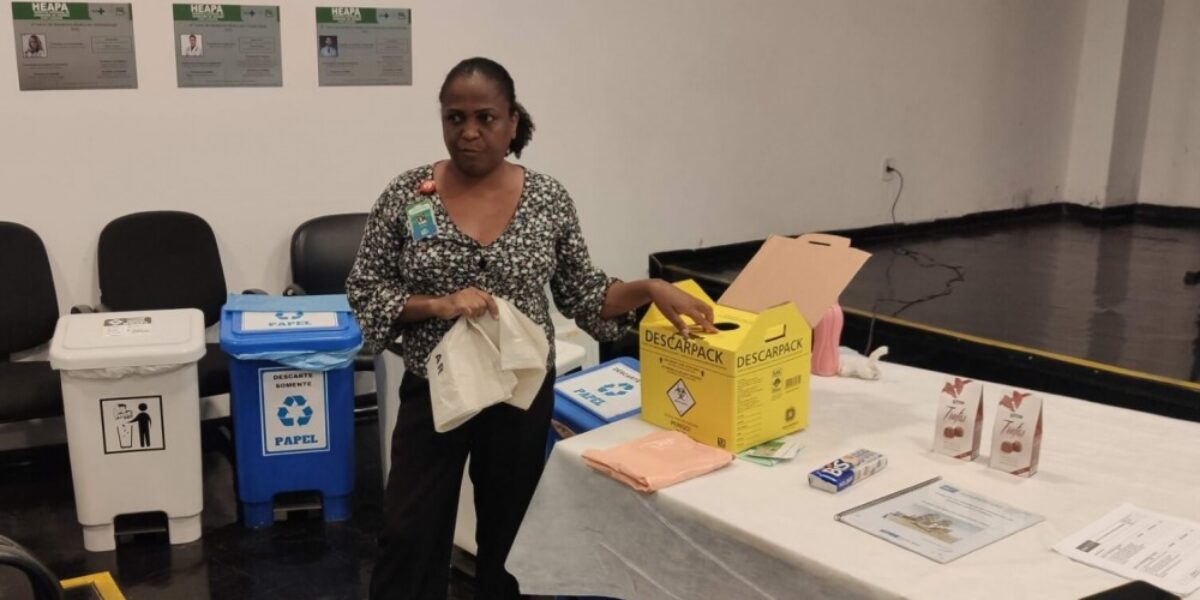 Hospital Estadual de Aparecida de Goiânia debate gerenciamento de resíduos