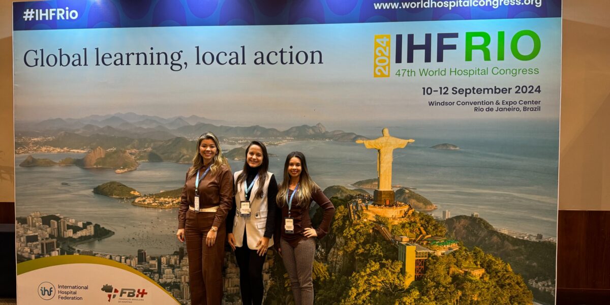 Pesquisadoras do Hugol participam do 47º Congresso Mundial de Hospitais, no Rio de Janeiro