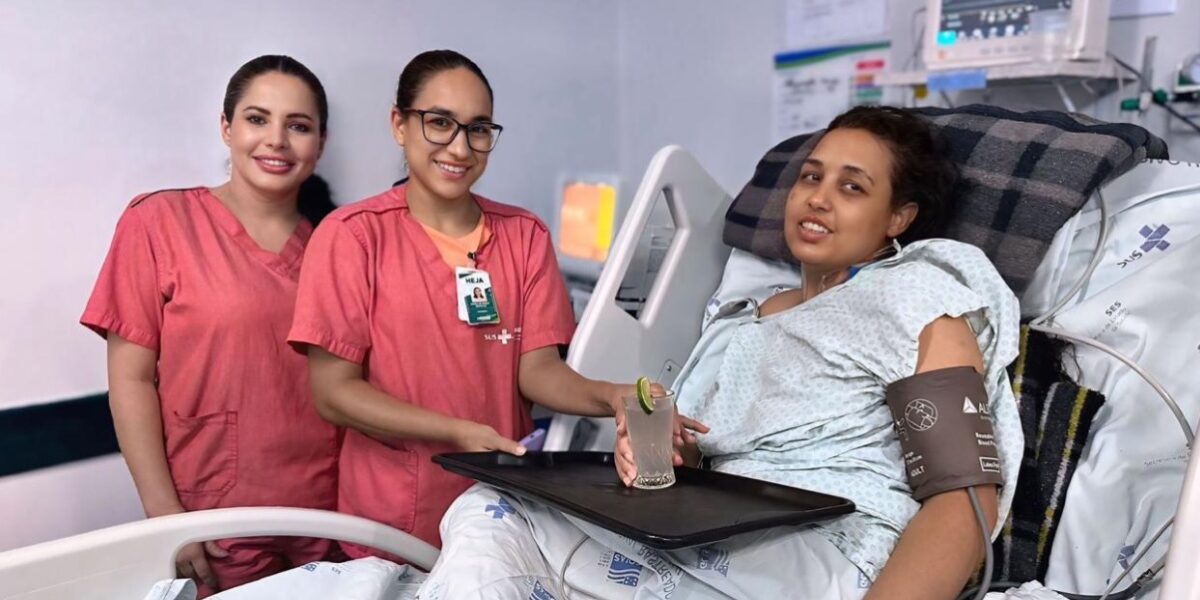 Um gesto de amor na Unidade de Terapia Intensiva do Hospital Estadual de Jaraguá