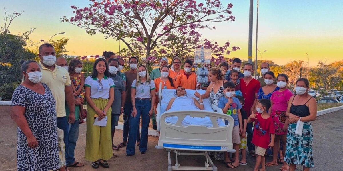 Paciente do Heapa recebe visita surpresa após 60 dias internado