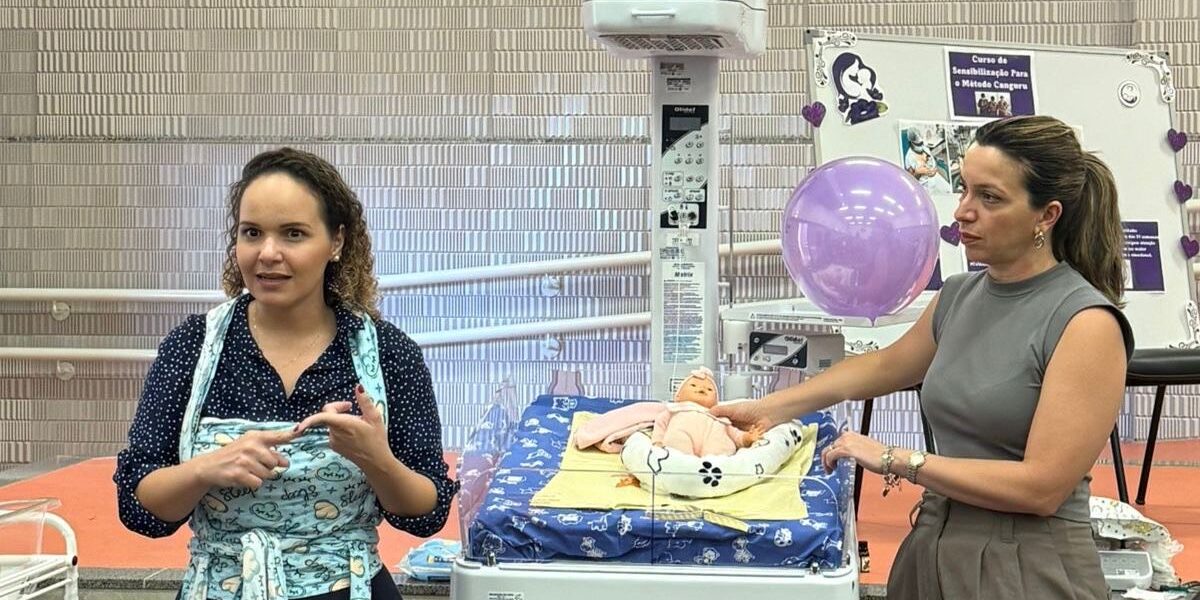 Hospital Estadual de Águas Lindas participa de capacitação sobre Método Canguru