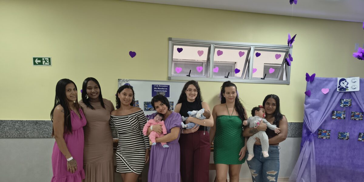 Heal celebra Novembro Roxo e lembra nascimento da primeira bebê na unidade