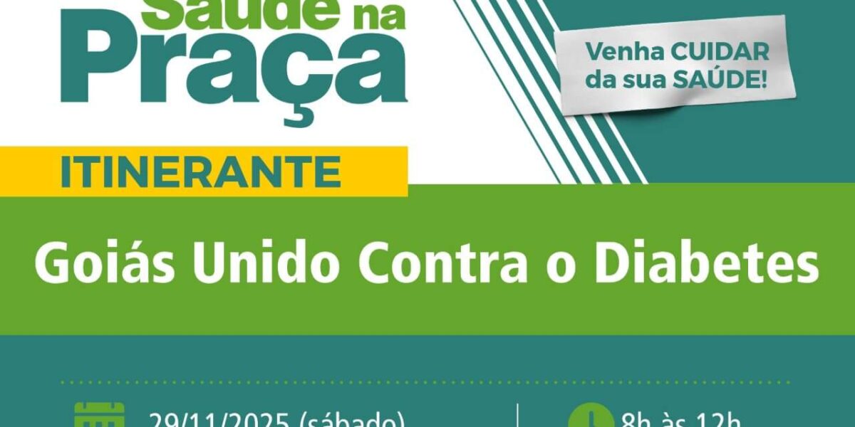 HGG leva Saúde na Praça itinerante ao Goiás Social especial de Diabetes