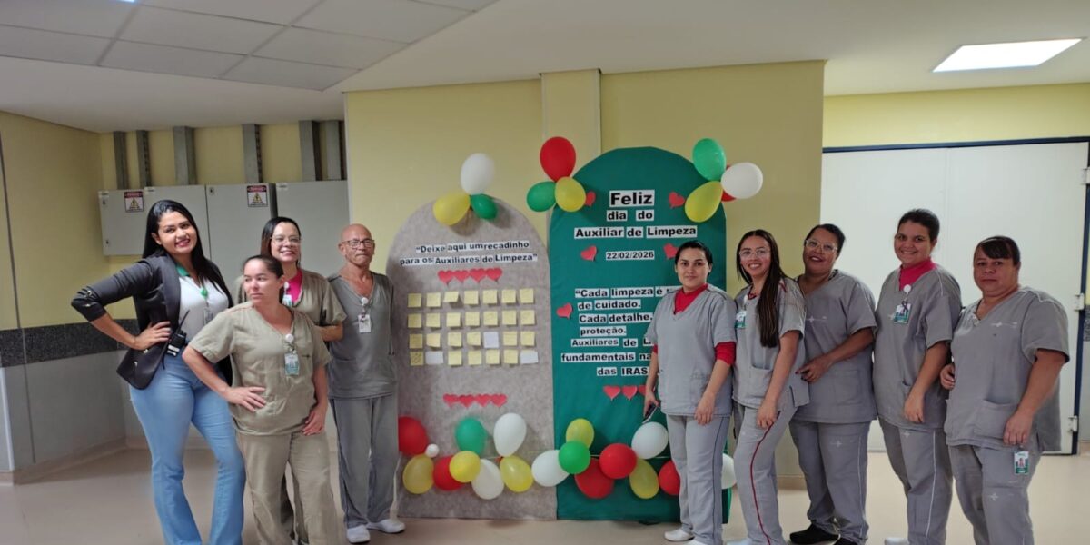 Hospital Estadual de Águas Linda promove homenagem a seus auxiliares de limpeza