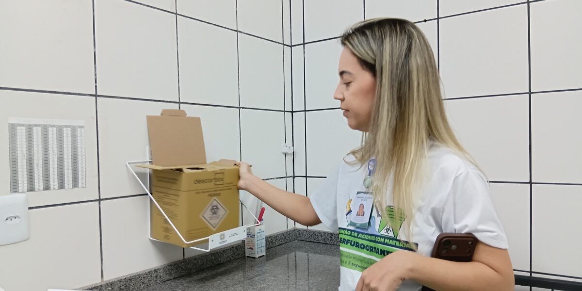 Hospital Estadual de Jataí promove Dia D para prevenir acidentes com materiais perfurocortantes