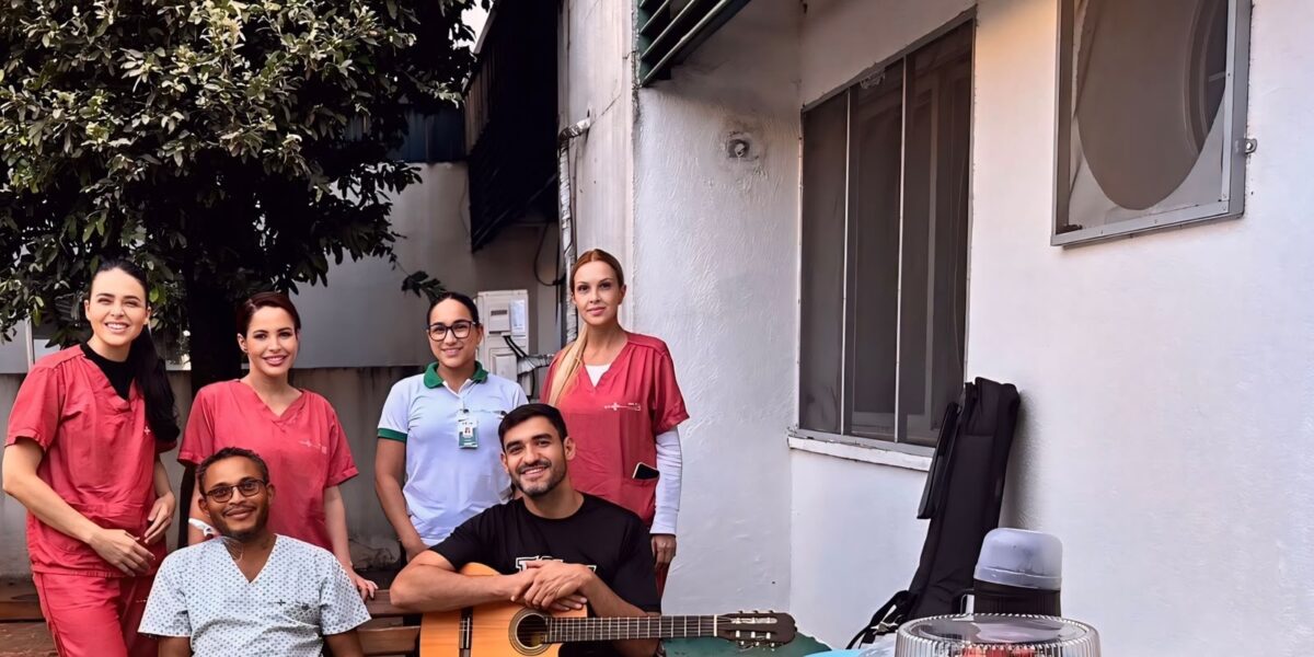 Heja realiza desejo de paciente internado há 101 dias com bolo e tarde no jardim