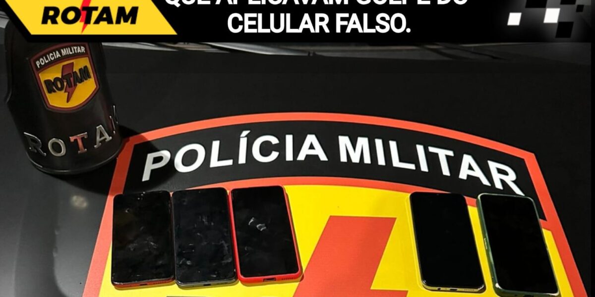 PMGO prende dupla que aplicava golpe do falso celular na região da 44