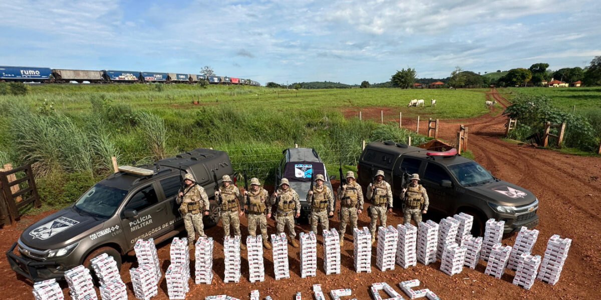 Polícia Militar apreende 200 mil cigarros contrabandeados do Paraguai