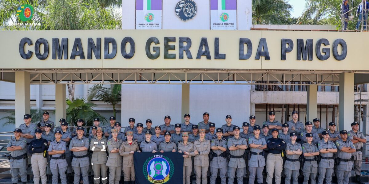 COMAPE: PMGO realiza aula inaugural do 4º Curso Operacional Maria da Penha