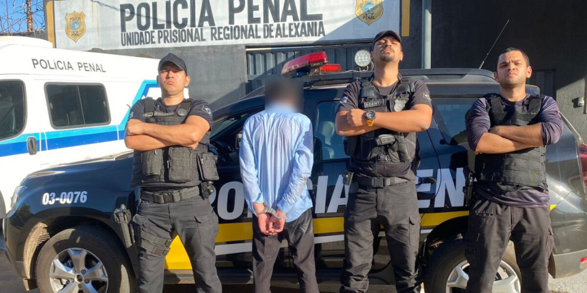 Polícia Penal prende suspeito de praticar feminicídio em Alexânia