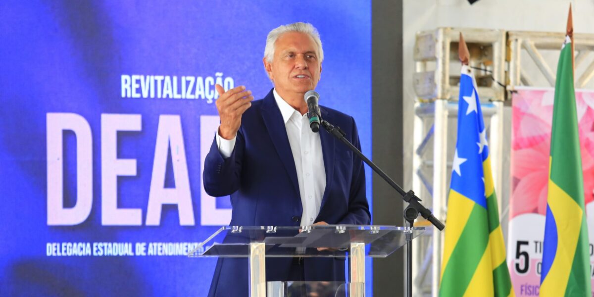 Caiado inaugura ampliação da Delegacia Especializada de Atendimento à Mulher, em Goiânia