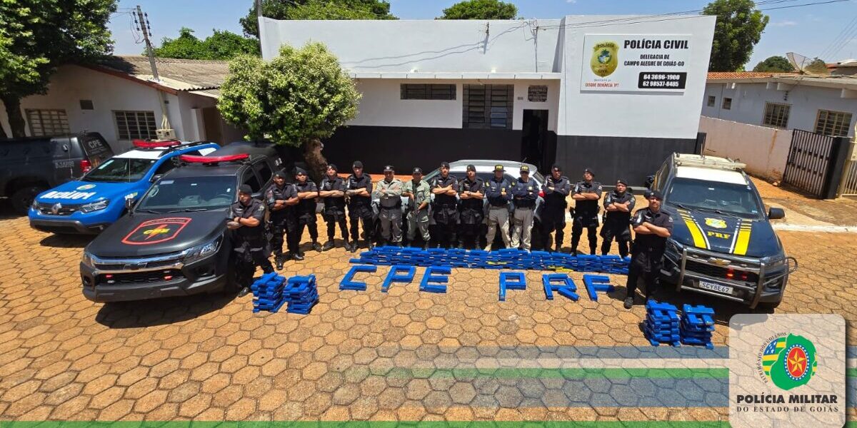 Operação integrada apreende 200kg de maconha