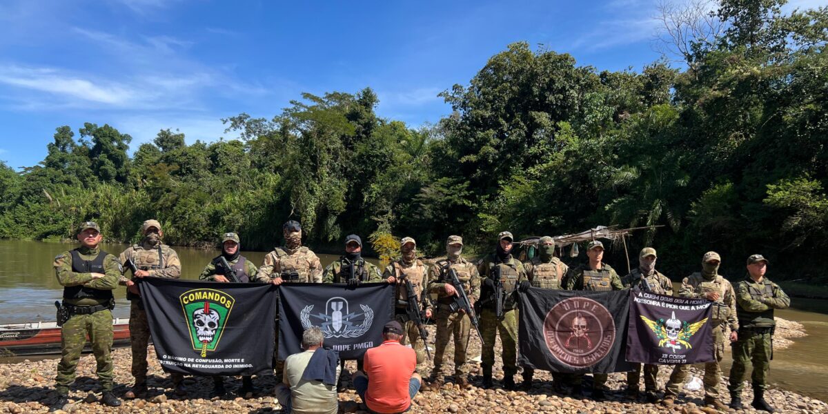 Operação conjunta da PMGO combate garimpo ilegal e prende dois suspeitos