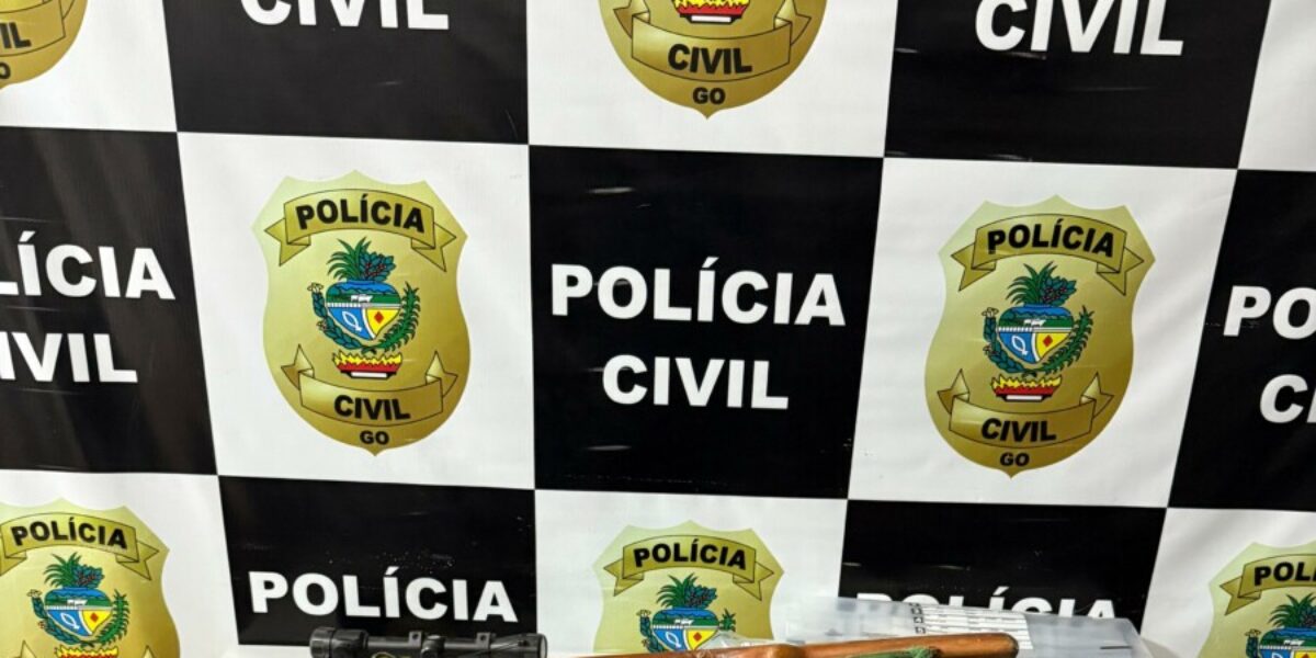 PCGO prende homem com arsenal de arma de fogo após ameaça à ex-companheira em São Luís de Montes Belos