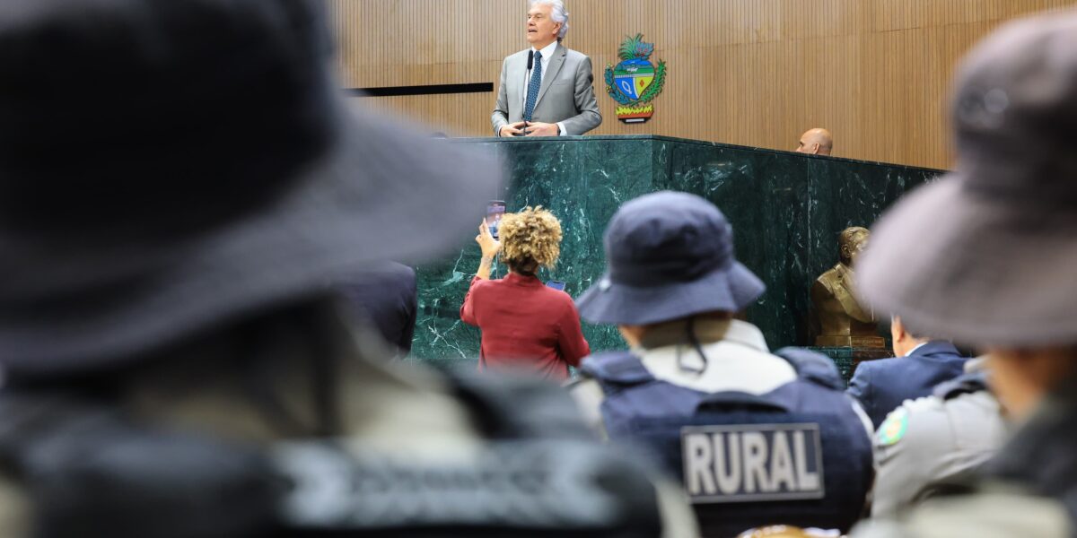Caiado anuncia nova unidade do Batalhão Rural e destaca queda de 80% nos roubos no campo
