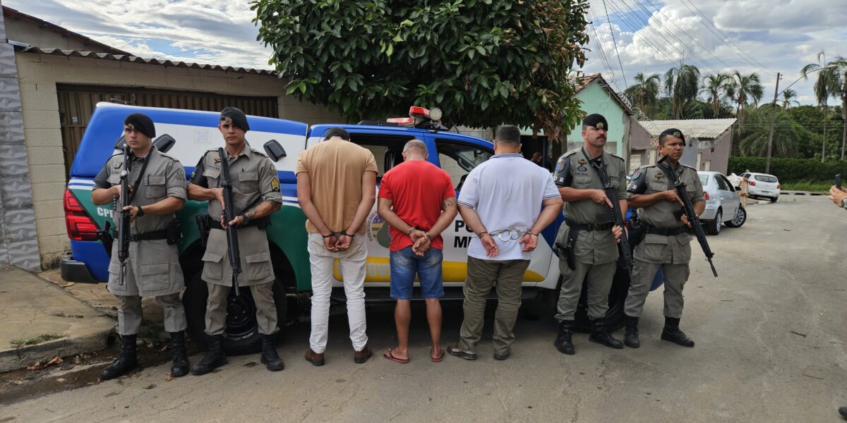 PMGO prende trio por furto e receptação de rodas automotivas em Goiânia