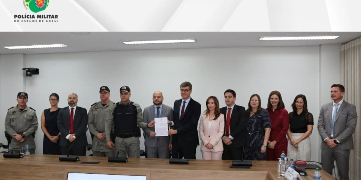 Segurança Pública e MP assinam termo de cooperação para o reaparelhamento da PMGO