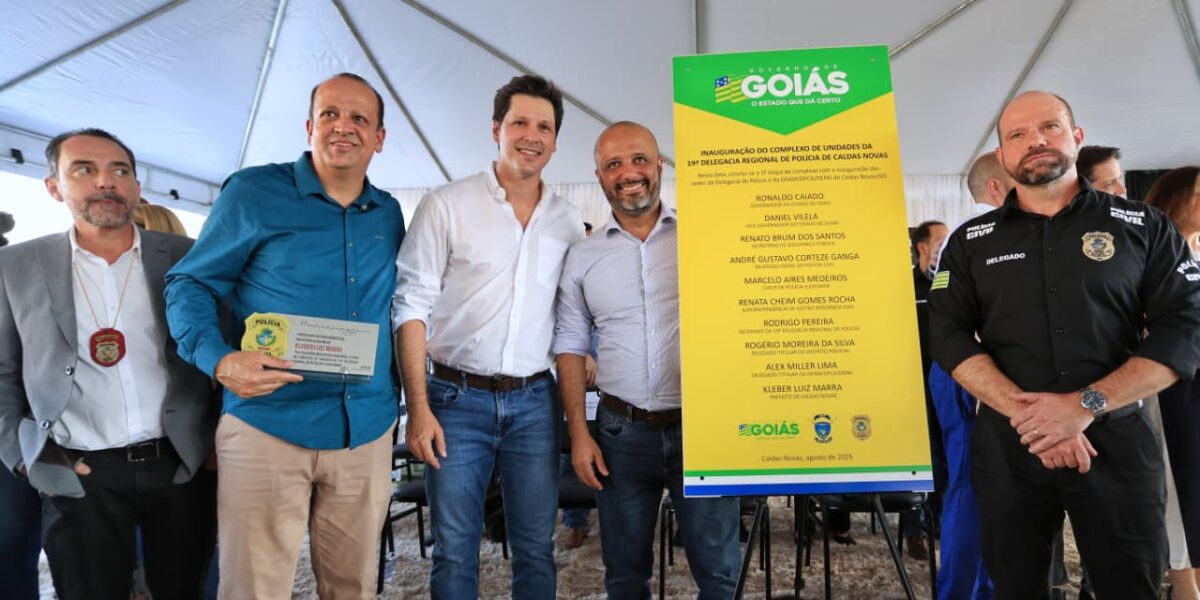 Governo de Goiás entrega complexo de delegacias da Polícia Civil em Caldas Novas