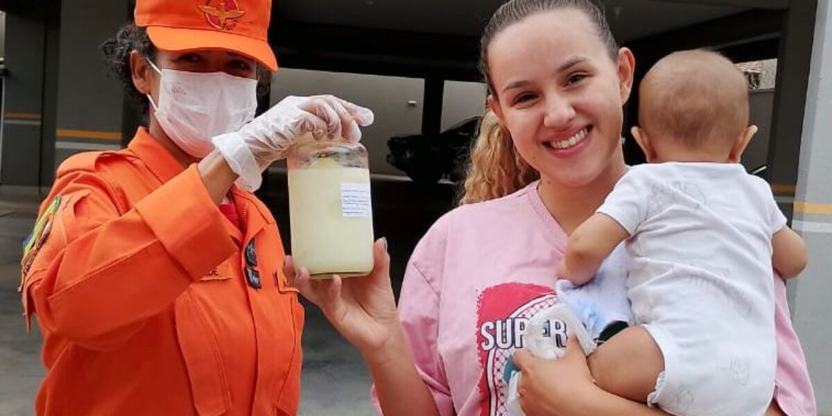 Hemu e Corpo de Bombeiros facilitam doação de leite materno em Goiás