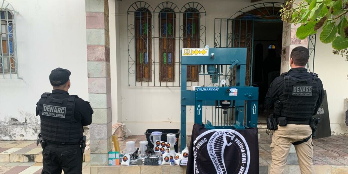 ‘Forasteiros’: PCGO desarticula megaorganização criminosa, apreende 300 kg de drogas e desmonta laboratório na Bahia