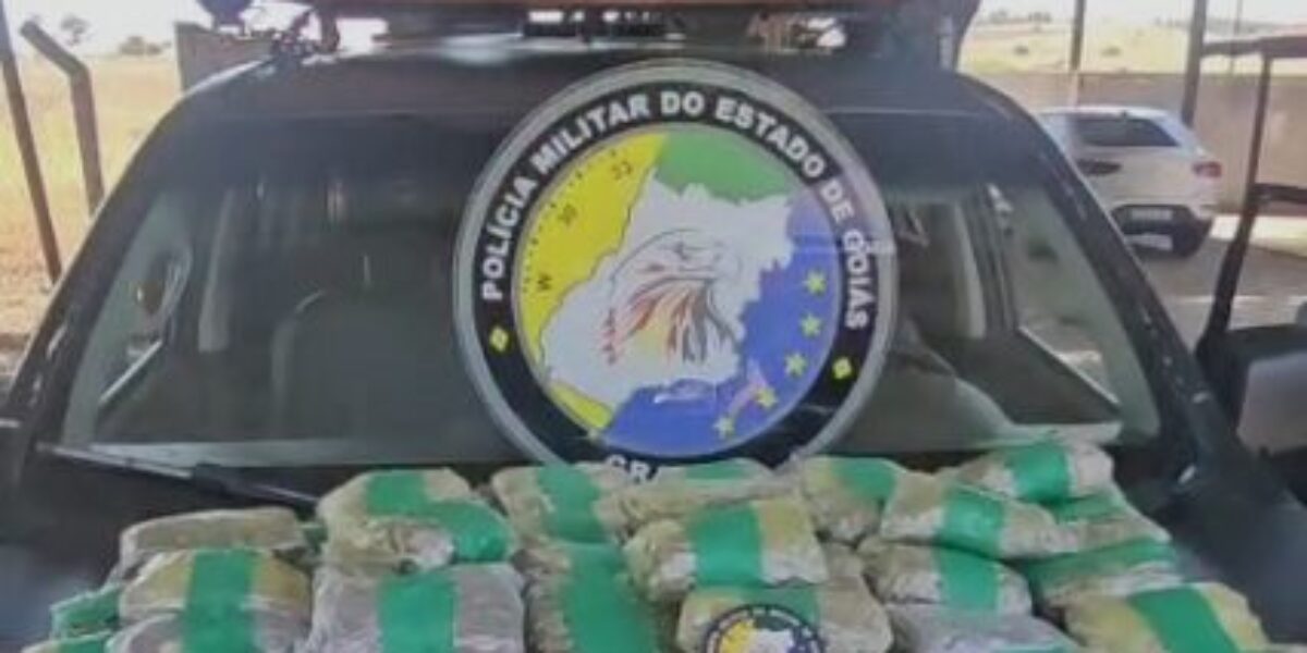PMGO prende casal que transportava mais de 80 peças de maconha na GO-060