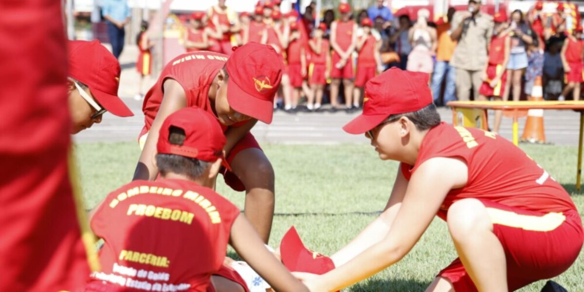 Em comemoração ao Dia das Crianças, CBMGO realiza competição Bombeiro Mirim de Aço 2025