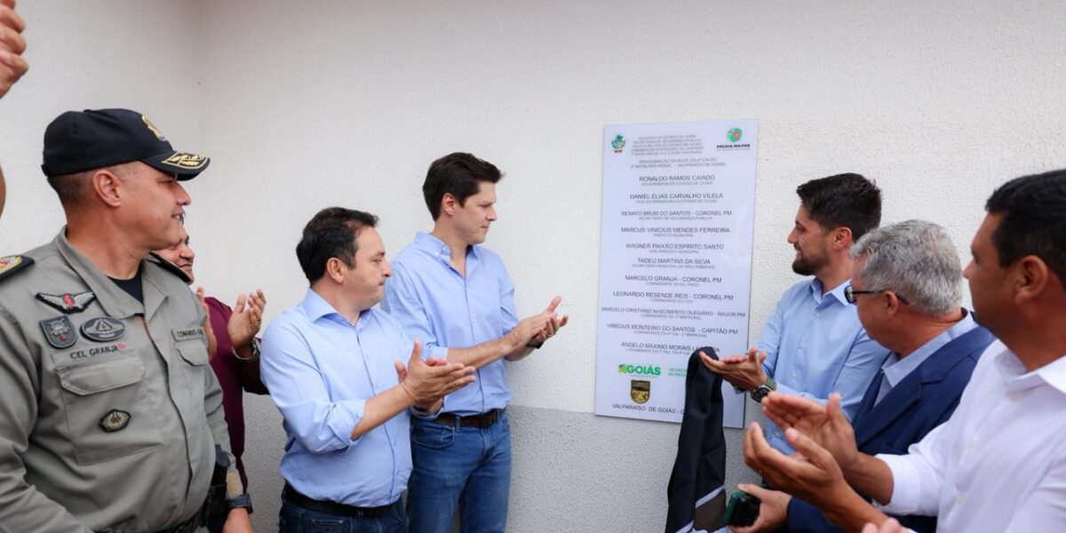 Governo de Goiás entrega Batalhão Rural da PM em Valparaíso e anuncia investimentos em segurança pública