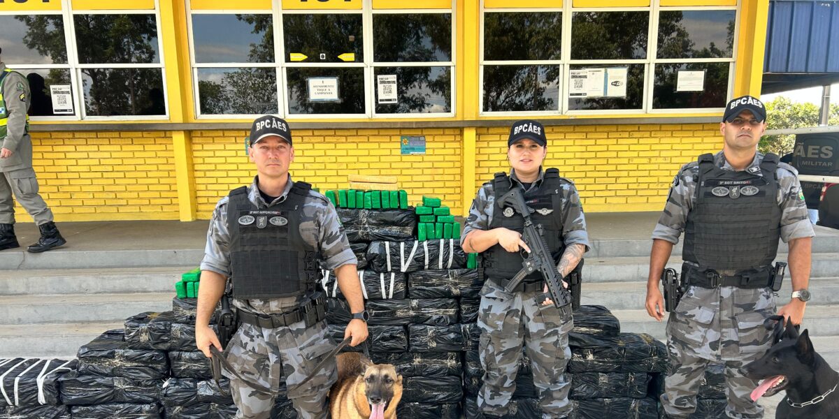 Cães de faro localizam uma tonelada de maconha escondida em caminhão durante operação integrada em Goiás
