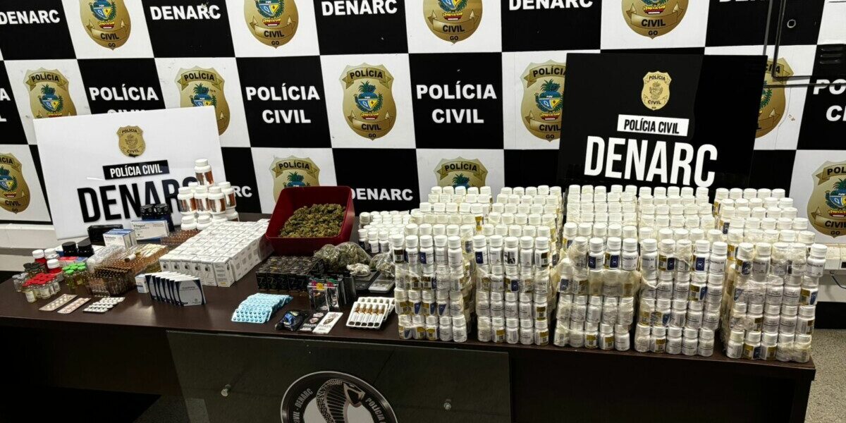 PCGO apreende “supermaconha” e anabolizantes avaliados em meio milhão de reais e prende dupla em flagrante