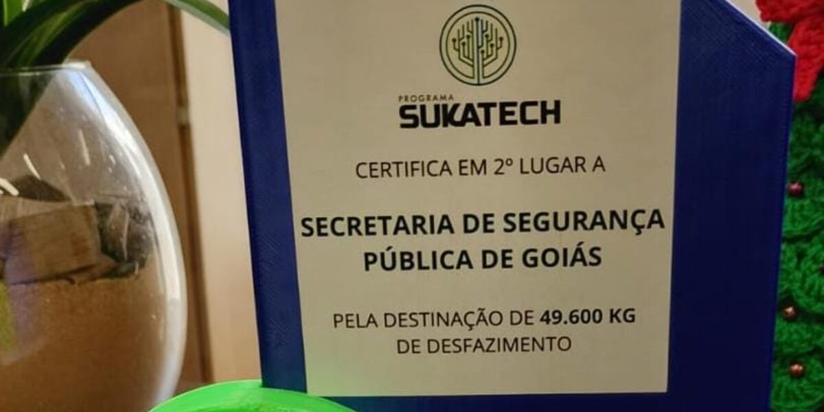 SSP-GO conquista 2º lugar no Programa Sukatech