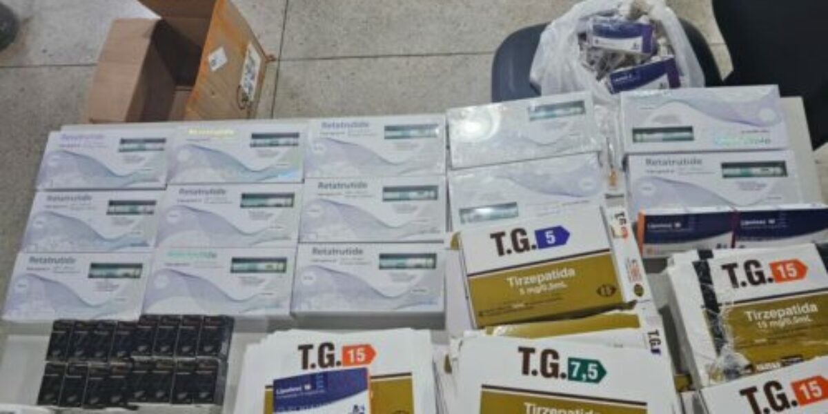 PCGO apreende grande quantidade de remédios para emagrecimento sem registro em Goiânia