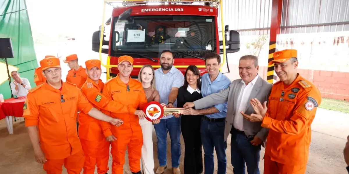 Entrega de nova viatura fortalece atuação do CBMGO na região da Estrada de Ferro