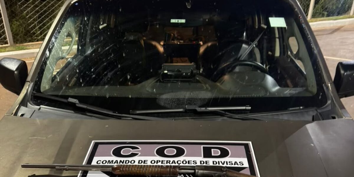 PMGO prende suspeito de furtos rurais e comércio ilegal de armas