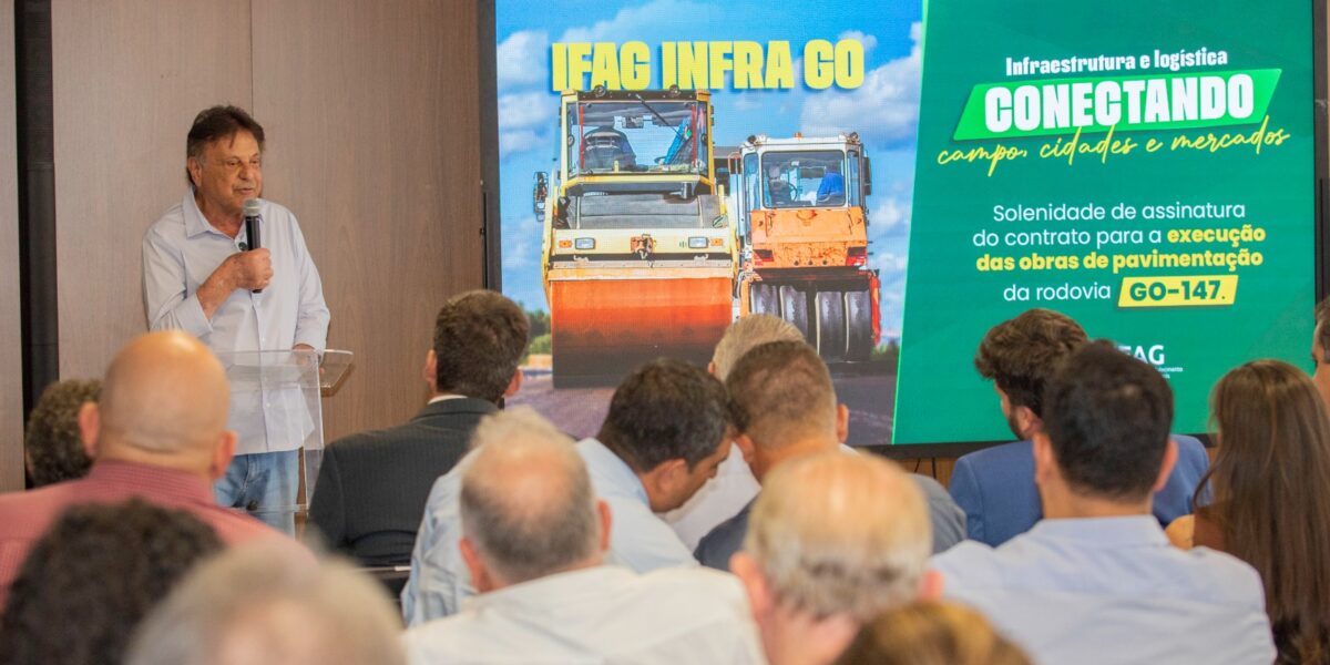 Governo de Goiás assina contrato para pavimentação da GO-147