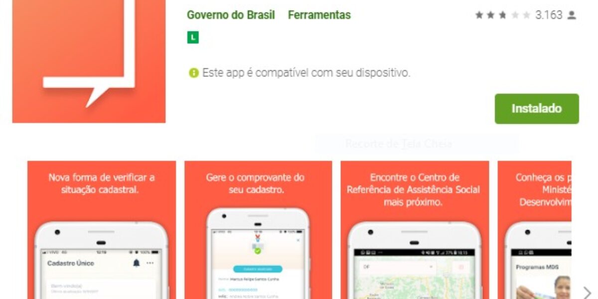 Governo de Goiás orienta sobre aplicativo do Cadastro Único