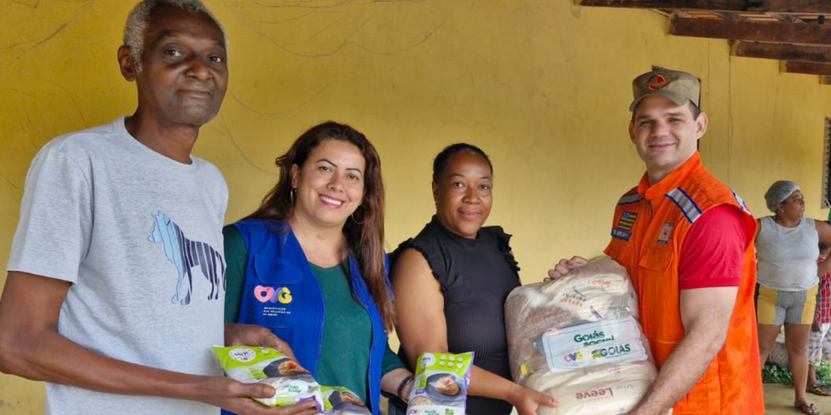 Goiás Social distribui cestas básicas para famílias quilombolas do Norte do estado