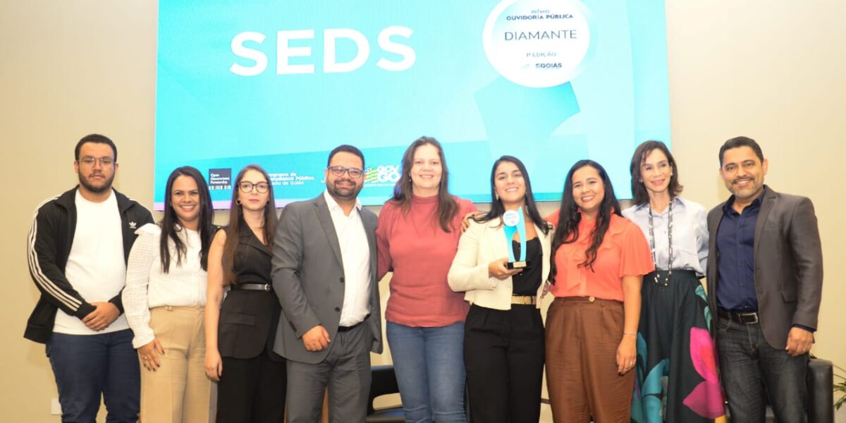 Seds recebe premiação Diamante no 1º Prêmio de Ouvidoria Pública de Goiás