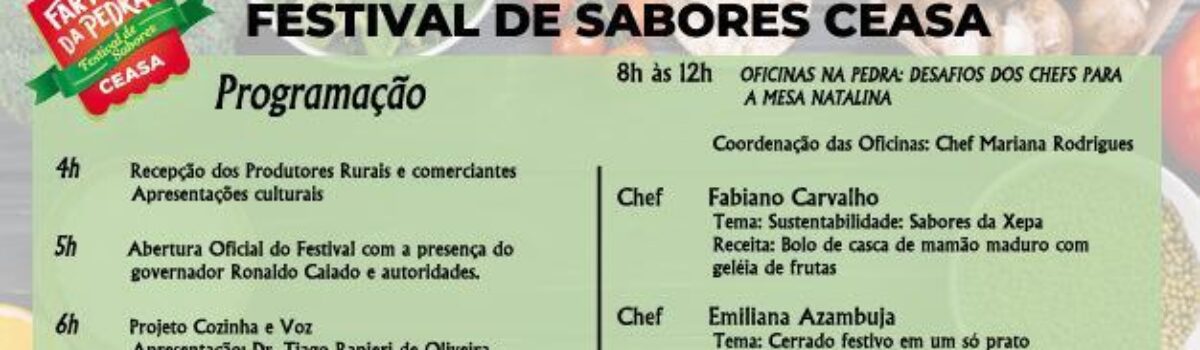 1º Festival de Sabores da Ceasa une Inovação, Empreendedorismo, Inclusão Social e Sustentabilidade